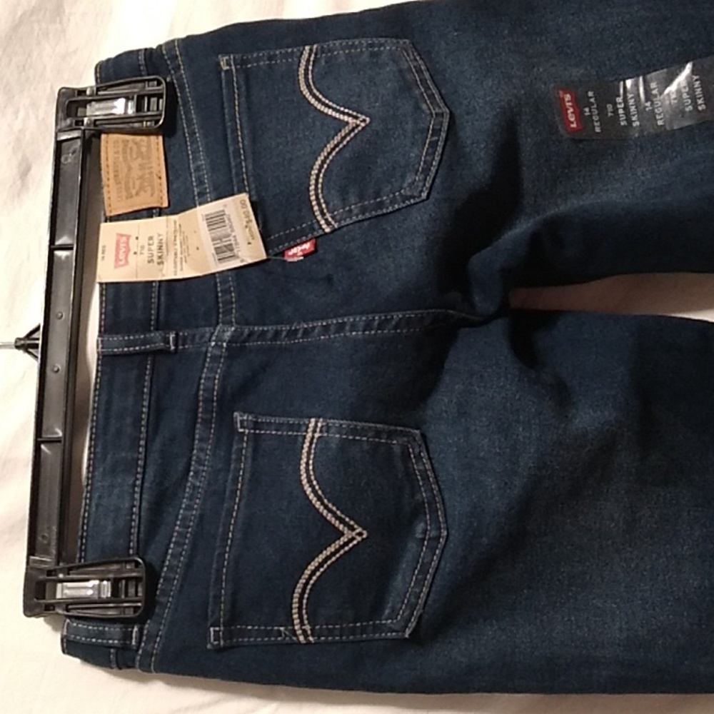 (X-58) SALE! NWT Levi's 710 Super Skinny Stretch Girls Jeans Sz.14Reg - Picture 7 of 16